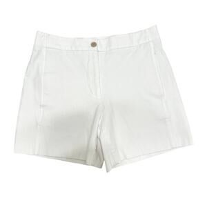 Ann Taylor White Button Front shorts, Size 2